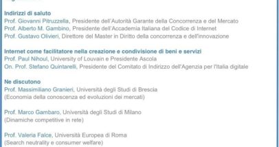 Locandina Diritti E Benessere Del Consumatore Nell'ecosistema Digitale - Roma, 14 Maggio 2015