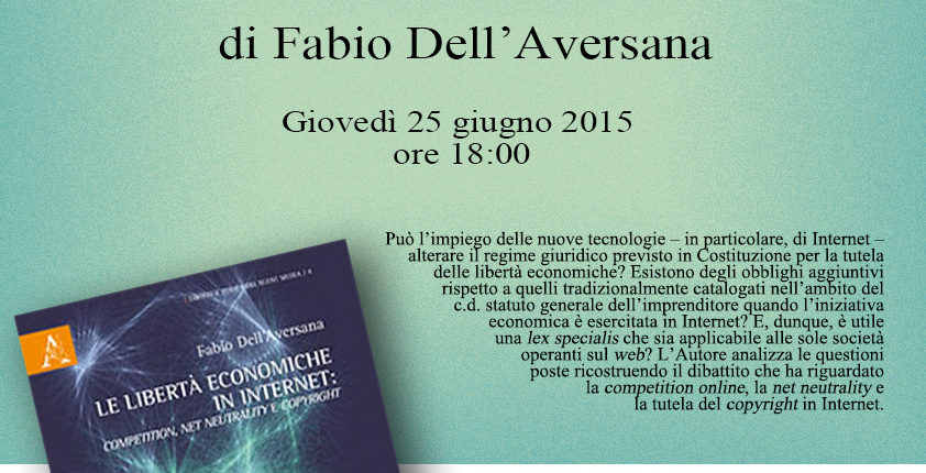 Locandina Presentazione Libro - 25 Giugno 2015 - Scienze Politiche Federico II