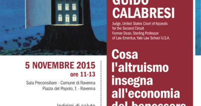 Lectio Magistralis Guido Calabresi 5 Novembre