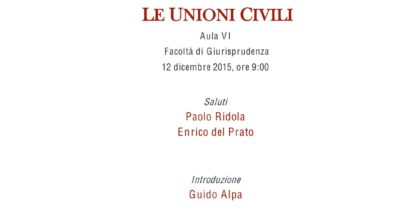 Le Unioni Civili - Roma, 12 Dicembre 2015
