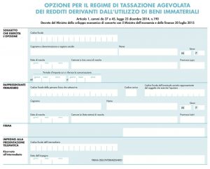 Patent Box Modello