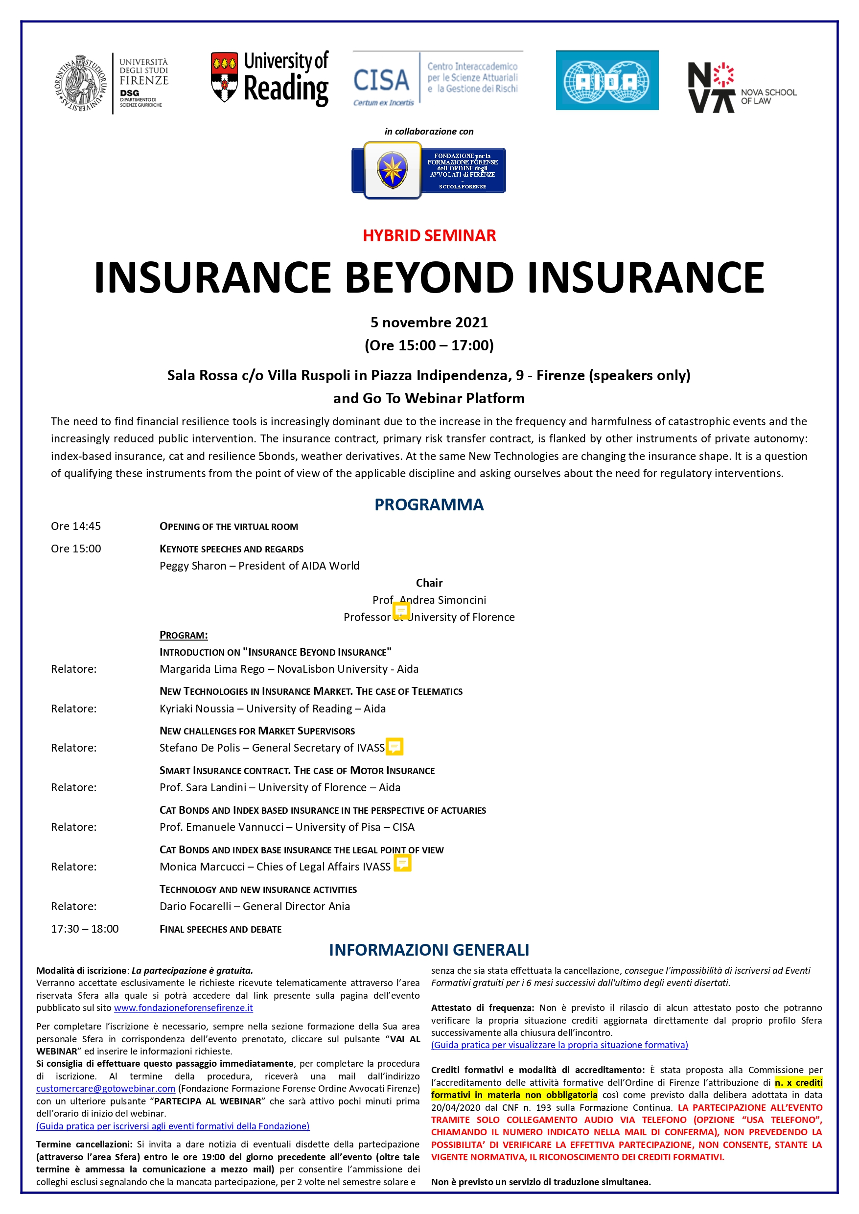 Insurance beyond insurance
