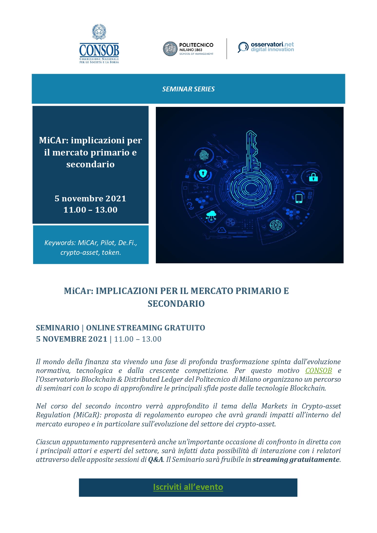 MiCAr: implicazioni per il mercato primario e secondario