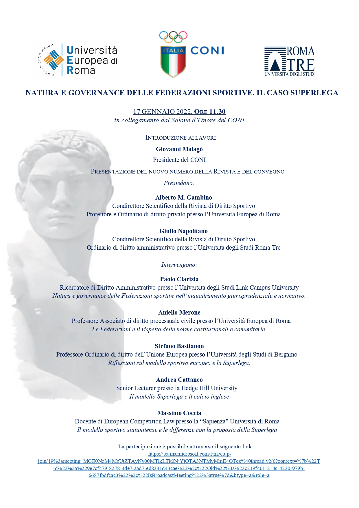 Natura e governance delle federazioni sportive. Il caso superlega