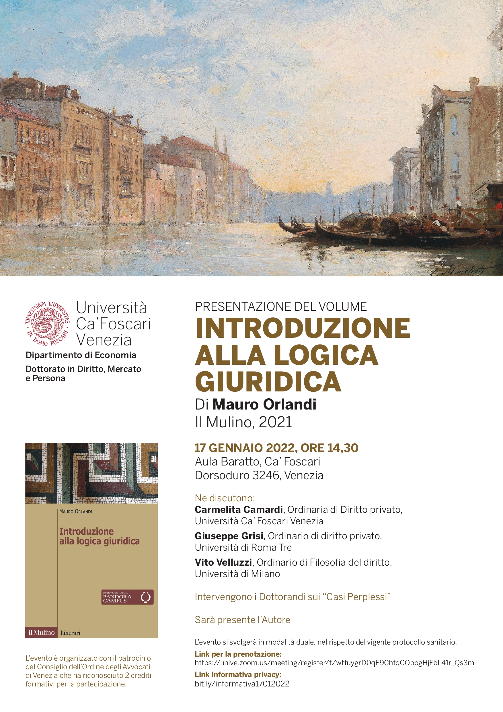 Presentazione del volume “Introduzione alla logica giuridica” di Mauro Orlandi