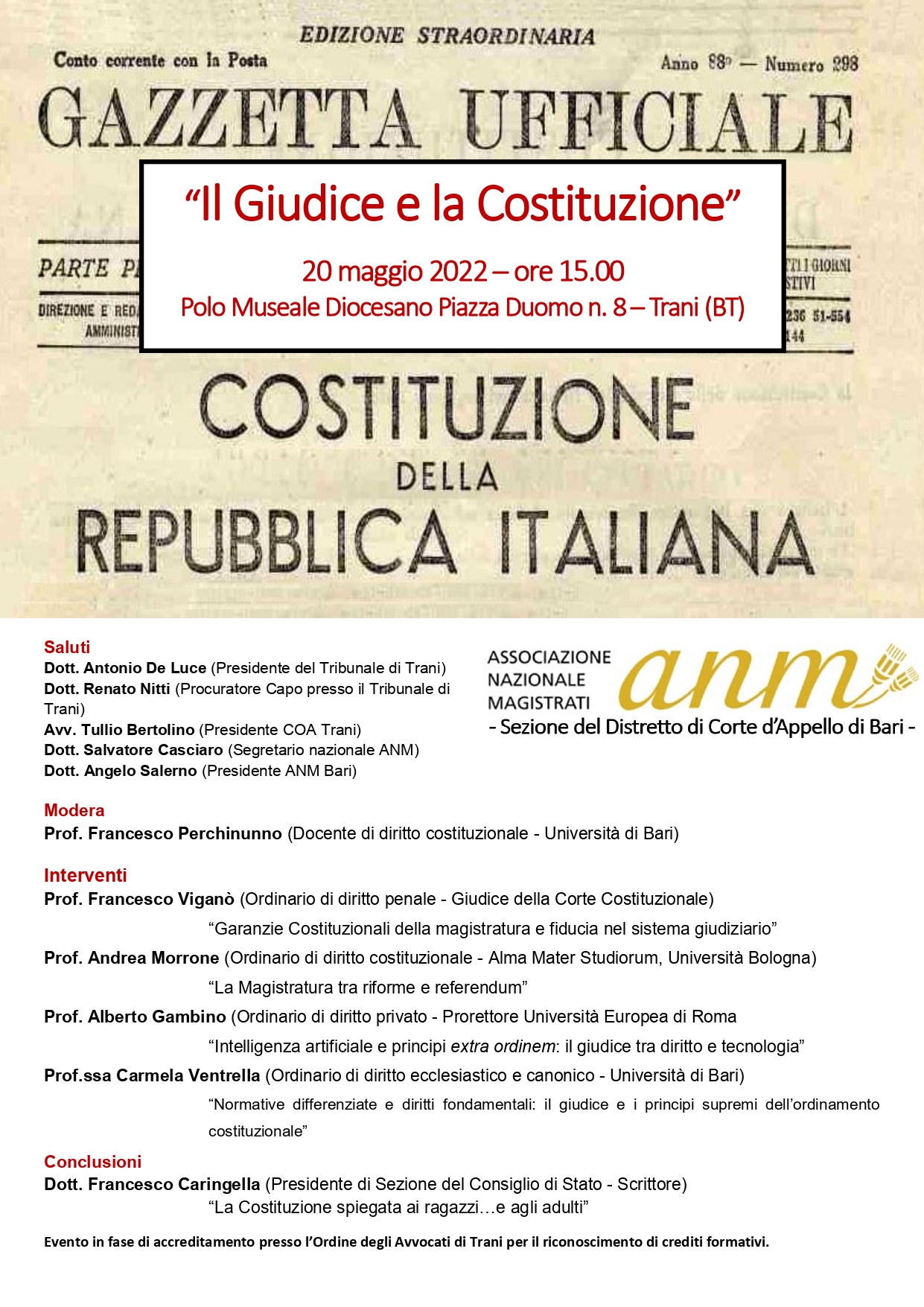 Il Giudice e la Costituzione