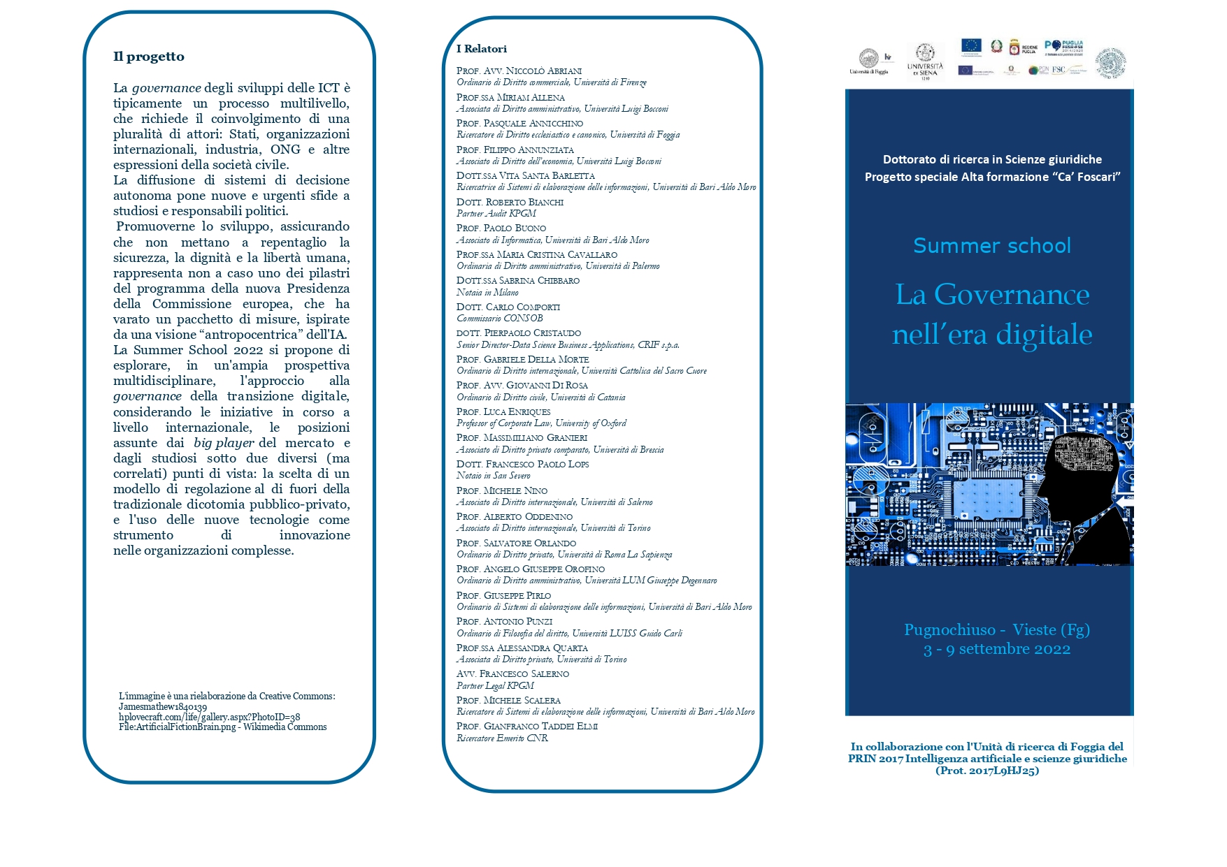 Summer school: La Governance nell’era digitale