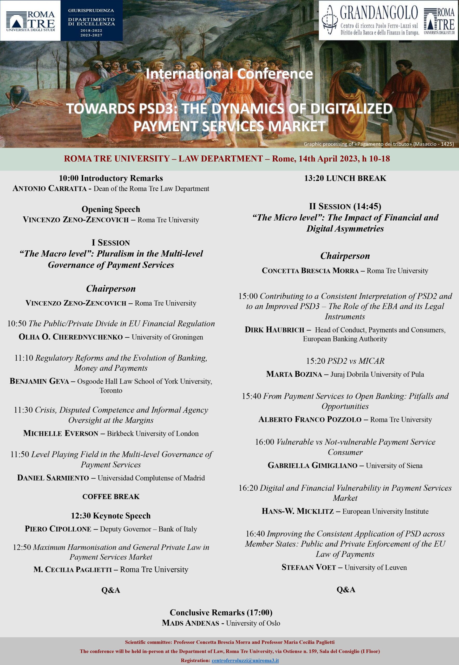 International Conference – Towards PSD3: The dynamics of digitalized payment services market