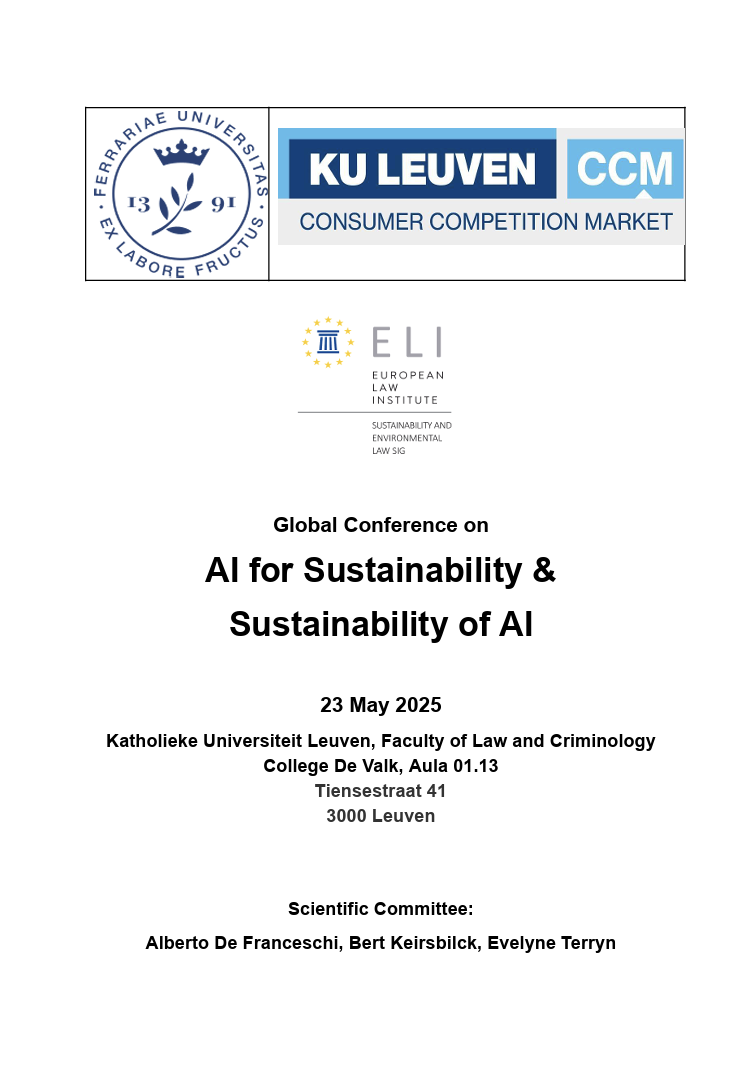 AI for Sustainability & Sustainability of AI