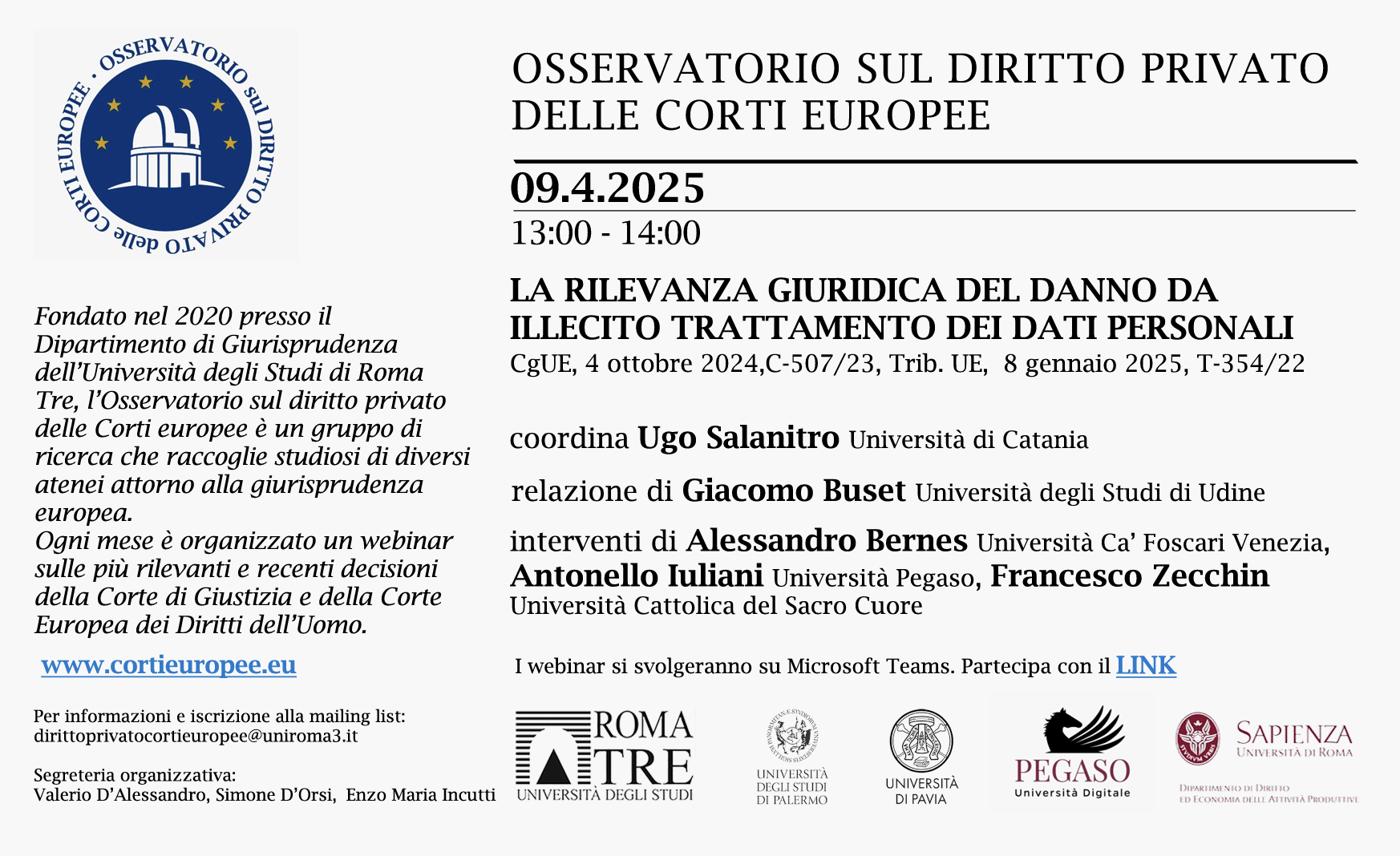 La rilevanza giuridica del danno da illecito trattamento dei dati personali