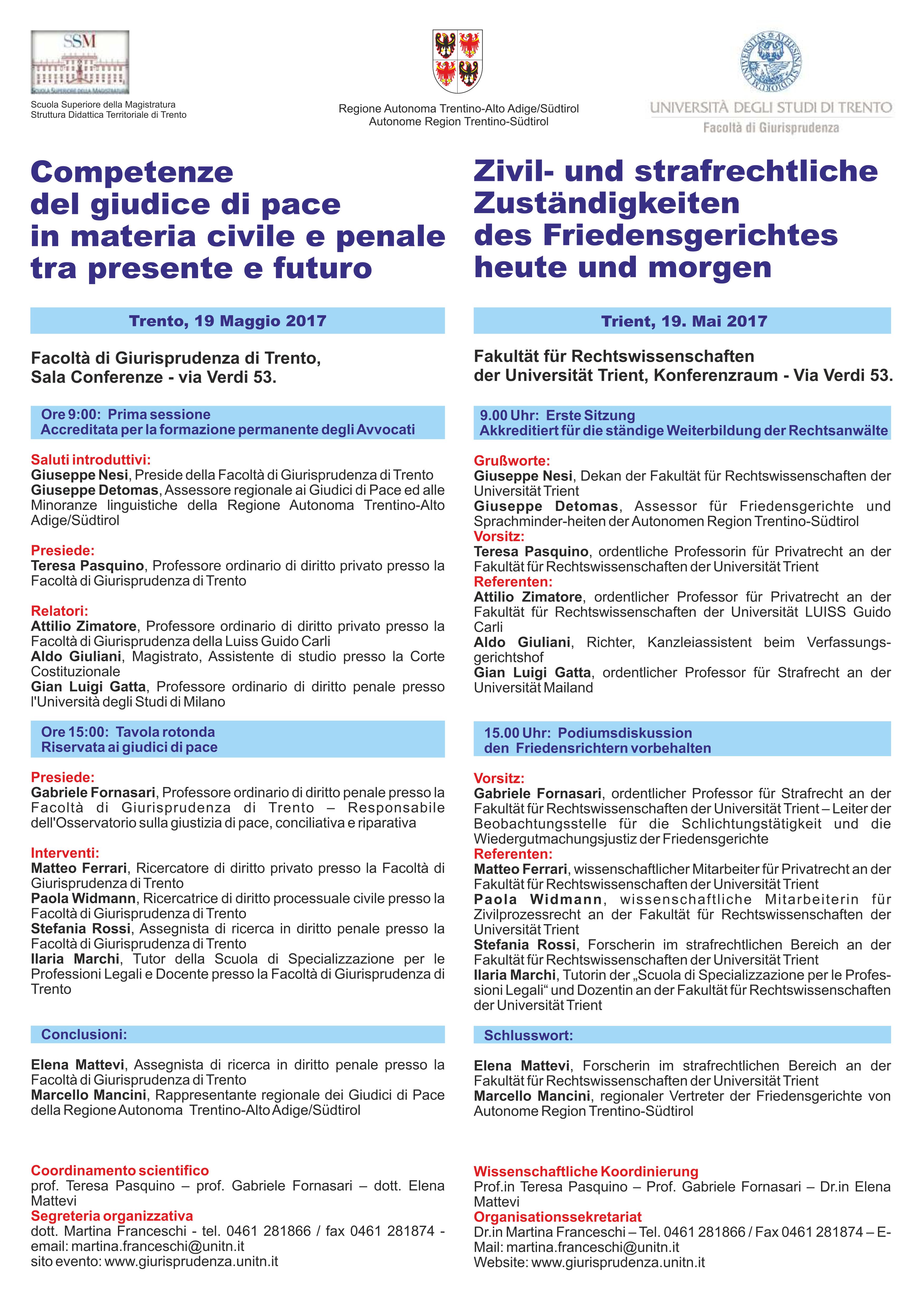 Competenze del giudice di pace in materia civile e penale tra presente